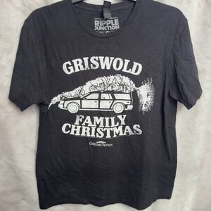 Griswold Family Christmas T Shirt Mens Medium Black National Lampoon Holiday Tee
